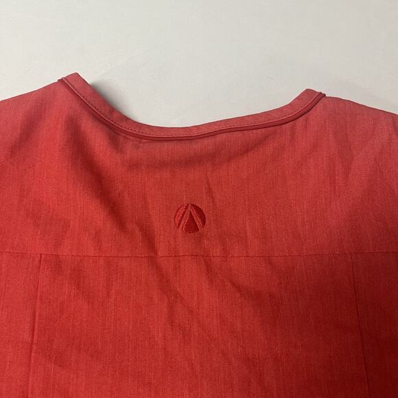 Adar Pro Modern Women V-Neck Red Scrub Top & Scrub Pants set Size Small - Picture 4 of 13